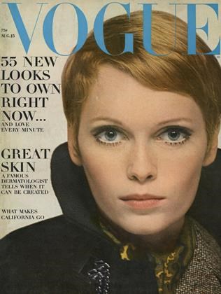 جلد مجله Vogue سال ۱۹۶۷ با تیتر مقاله Great Skin که الهام‌بخش تأسیس برند کلینیک Clinique شد؛ نقطه آغاز تاریخچه علمی و تخصصی این برند مراقبت از پوست